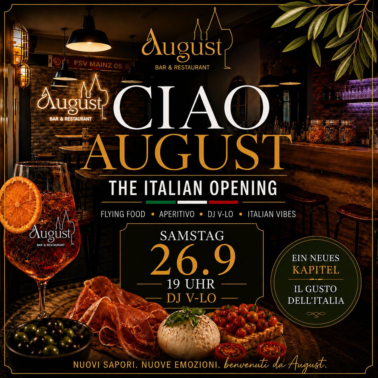 Ciao August – The Italian Opening